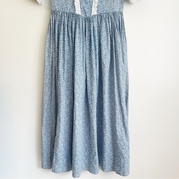 VINTAGE prairie dress cottagecore floral maxi renaissance Yellowstone country - Picture 7 of 16